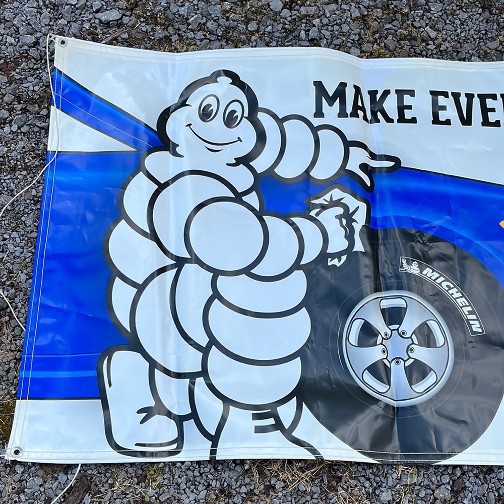 Pepboys Michelin Tires Vinyl Promotional Banner 3’x9.5’ - Picture 2 of 4